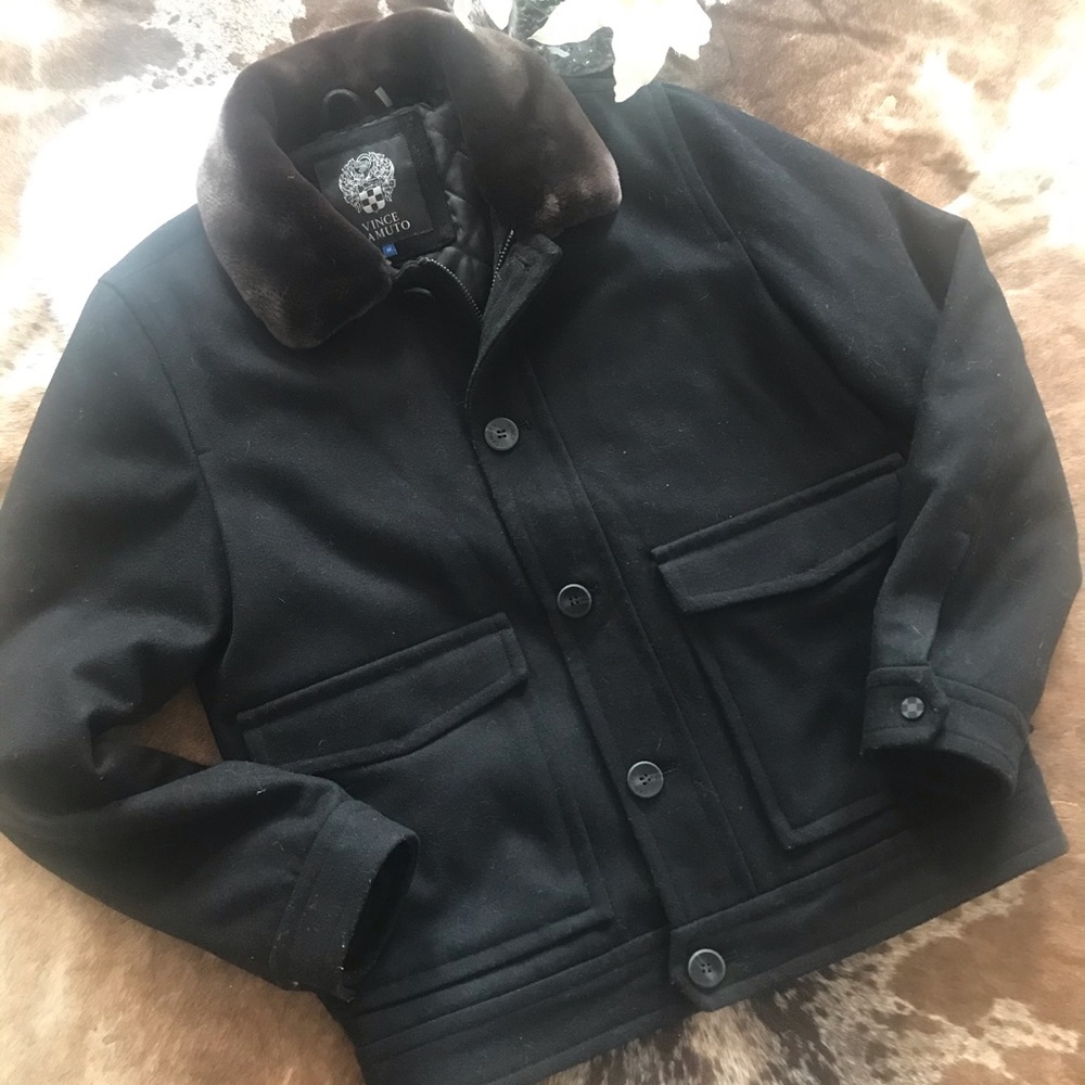 Vince Camuto wool bomber jacket size M